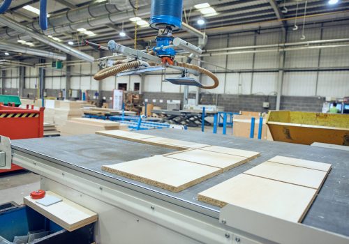 Industrial,Automated,Robot,Machinery,In,An,Industrial,Workshop,Factory,Environment.